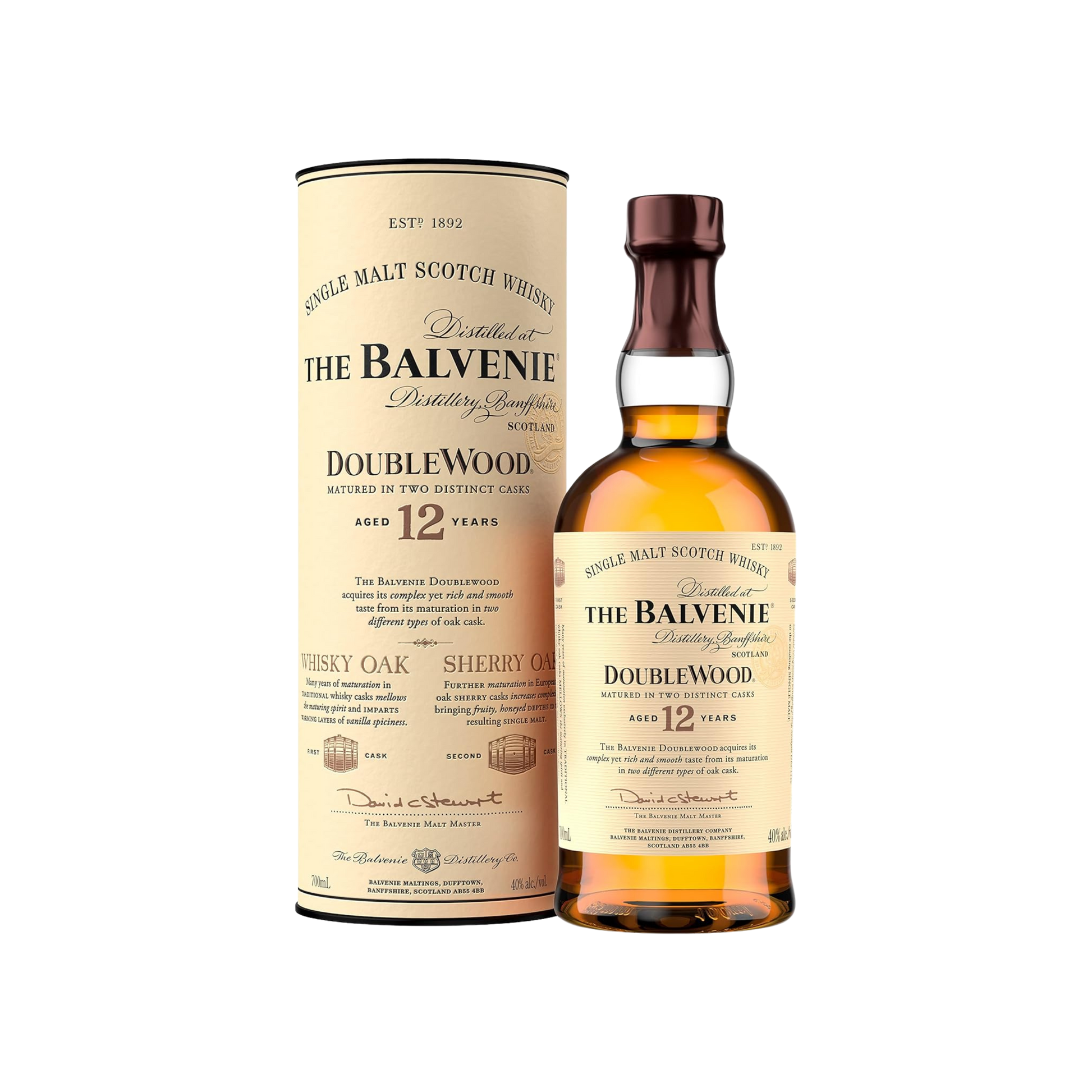 BALVENIE 12 AÑOS  SHERRY OAK 750ML
