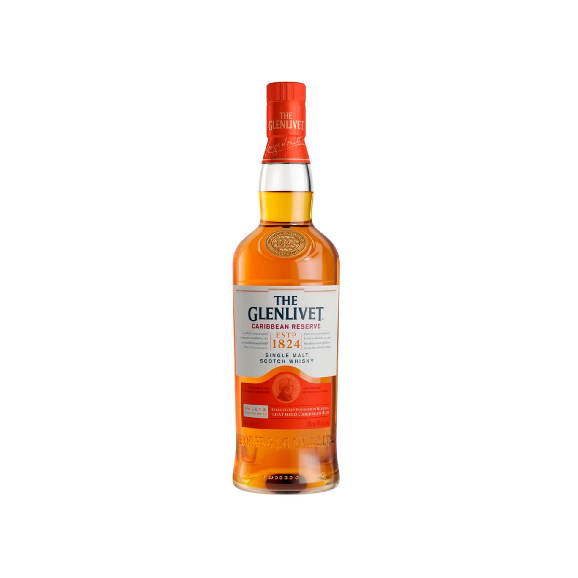 THE GLENLIVET CARRIBEAN RESERVE 750ML